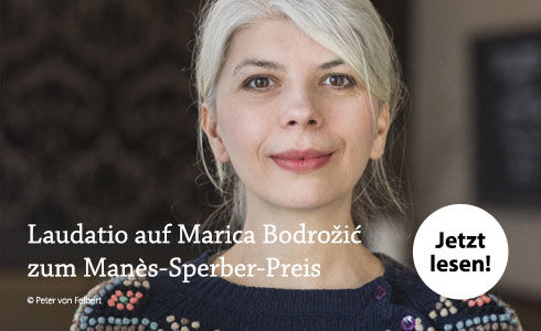 Laudatio auf Marica Bodrožić - Verleihung des Manès-Sperber-Preis
