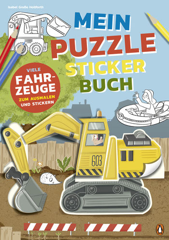 Mein bunter Puzzle-Sticker-Spaß - Fahrzeuge von Isabel Große Holtforth