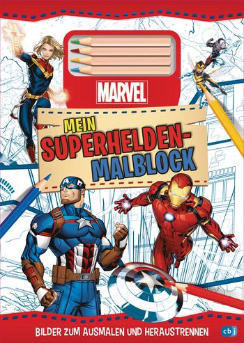 MARVEL Mein Superhelden-Malblock - Bilder zum Ausmalen und Heraustrennen von 