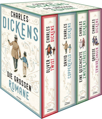 Dickens, Charles: Die großen Romane (4 Bände im Schuber: Oliver Twist; David Copperfield; Eine Geschichte zweier Städte; Große Erwartungen) von Charles Dickens